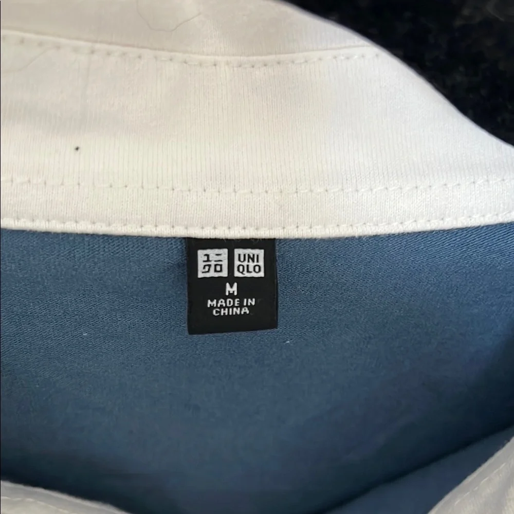 Men's Blue and White Polo Shirt - Picture 3 of 5
